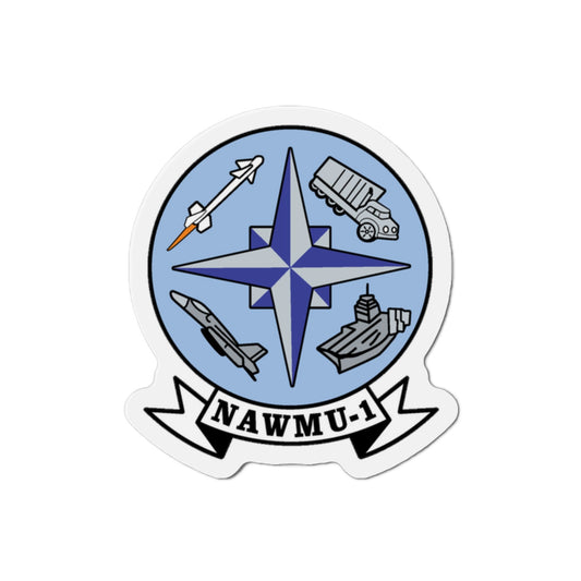 NAWMU 1 (U.S. Navy) Die-Cut Magnet-2" x 2"-The Sticker Space