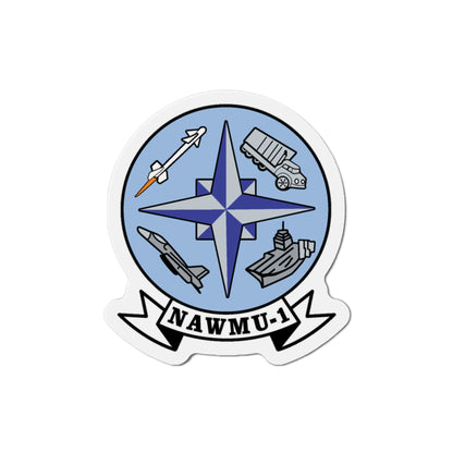 NAWMU 1 (U.S. Navy) Die-Cut Magnet-3" x 3"-The Sticker Space