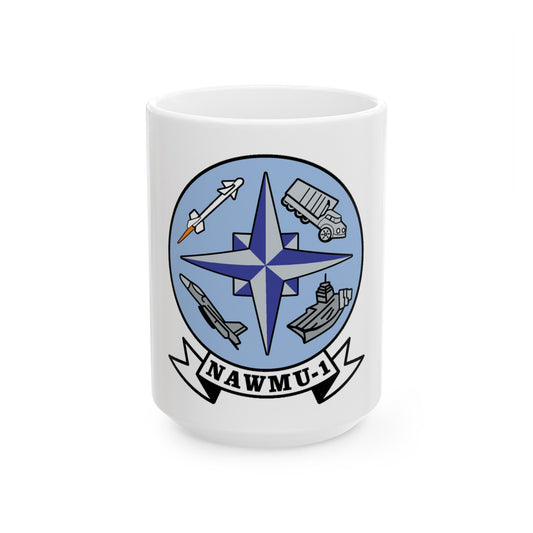 NAWMU 1 (U.S. Navy) White Coffee Mug-15oz-The Sticker Space