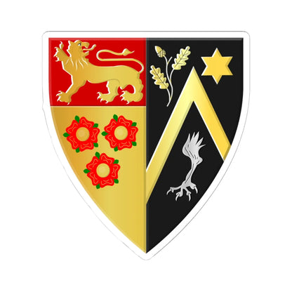 Nazareth wapen (Belgium) (Coat of Arms) STICKER Vinyl Kiss-Cut Decal 6 Inch White - The Sticker Space