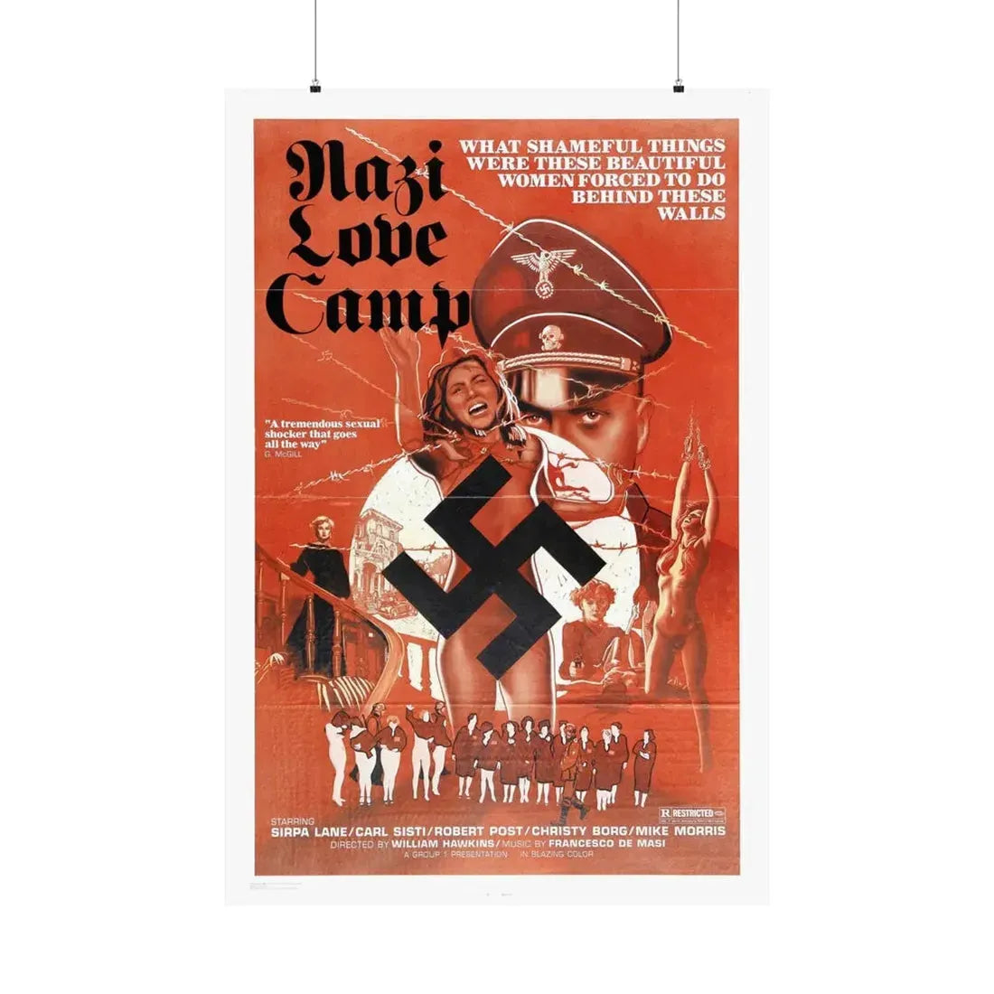 NAZI LOVE CAMP 27 1977 - Paper Movie Poster - The Sticker Space