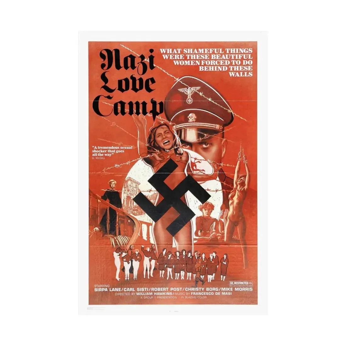 NAZI LOVE CAMP 27 1977 - Paper Movie Poster - The Sticker Space