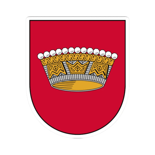 Nīcas novads COA (Latvia) (Coat of Arms) STICKER Vinyl Kiss-Cut Decal 2 Inch White - The Sticker Space