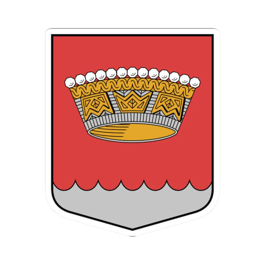 Nīcas pagasta ģerbonis (Latvia) (Coat of Arms) STICKER Vinyl Kiss-Cut Decal 2 Inch White - The Sticker Space