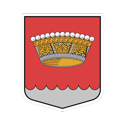 Nīcas pagasta ģerbonis (Latvia) (Coat of Arms) STICKER Vinyl Kiss-Cut Decal 4 Inch White - The Sticker Space