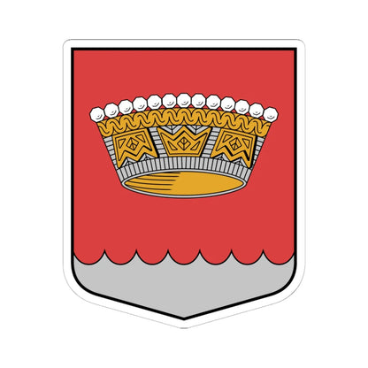 Nīcas pagasta ģerbonis (Latvia) (Coat of Arms) STICKER Vinyl Kiss-Cut Decal 6 Inch White - The Sticker Space