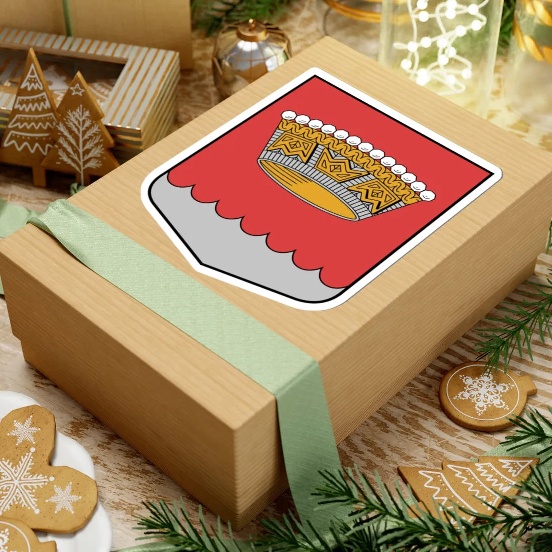 Nīcas pagasta ģerbonis (Latvia) (Coat of Arms) STICKER Vinyl Kiss-Cut Decal - The Sticker Space