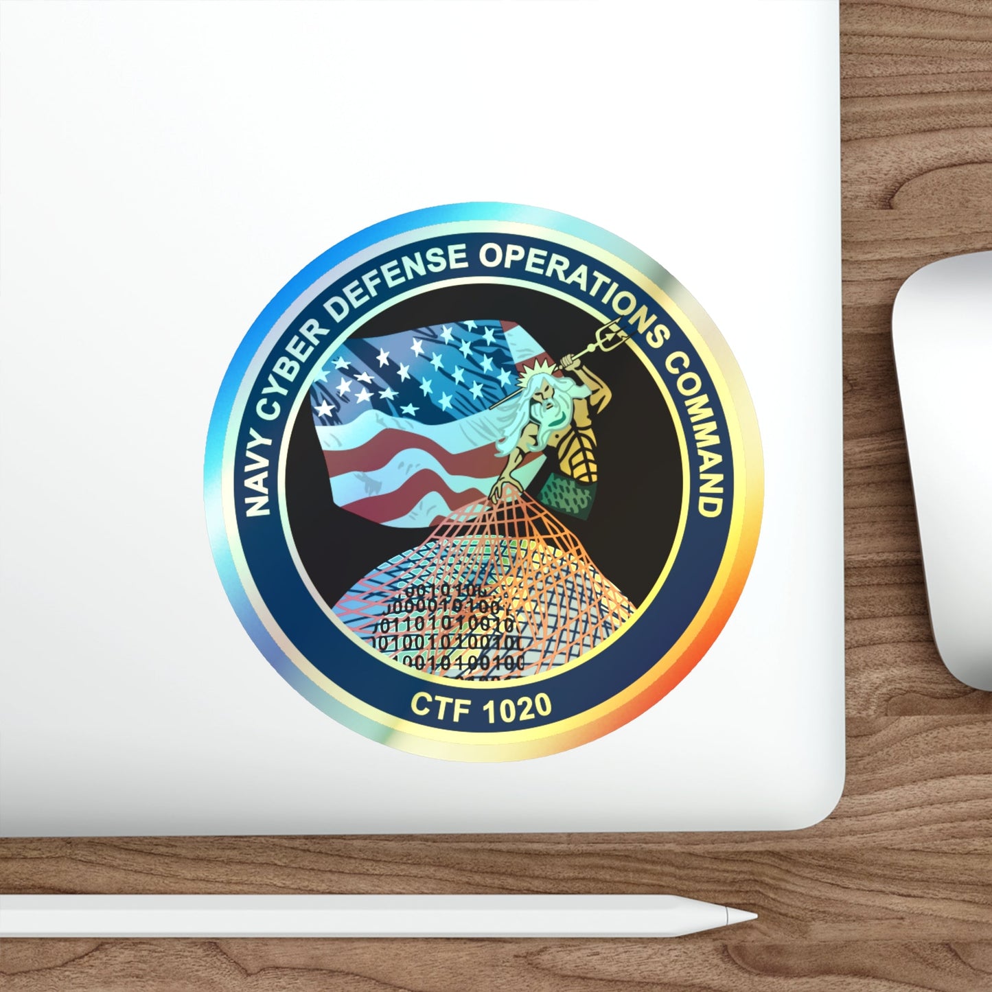 NCDOC CPOA CTF 1020 (U.S. Navy) Holographic STICKER Die-Cut Vinyl Decal-The Sticker Space