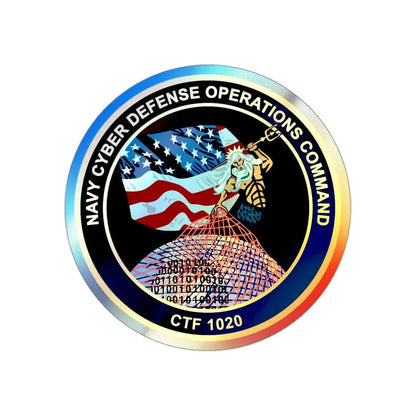 NCDOC CPOA CTF 1020 (U.S. Navy) Holographic STICKER Die-Cut Vinyl Decal 3 Inch Holographic - The Sticker Space