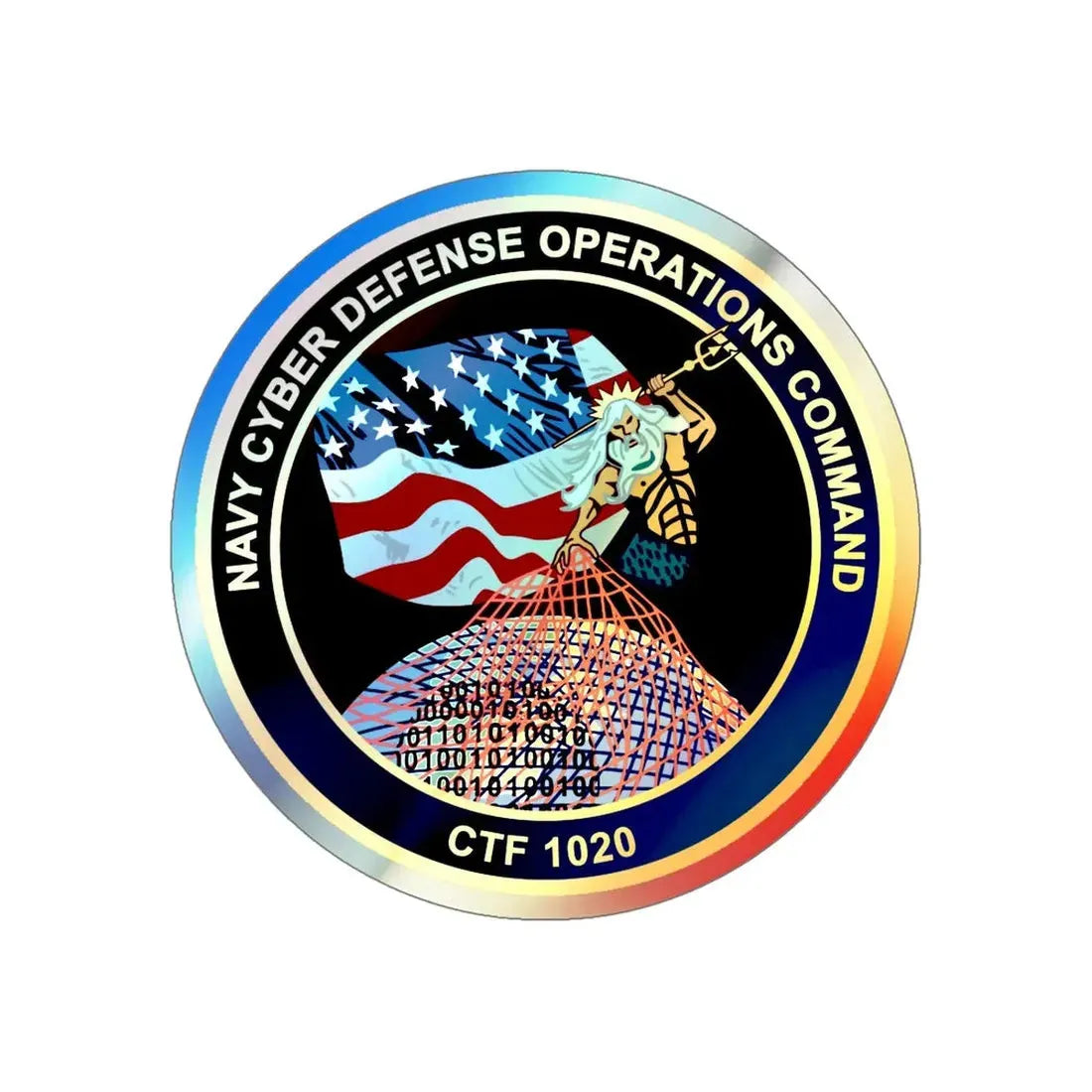 NCDOC CPOA CTF 1020 (U.S. Navy) Holographic STICKER Die-Cut Vinyl Decal - The Sticker Space