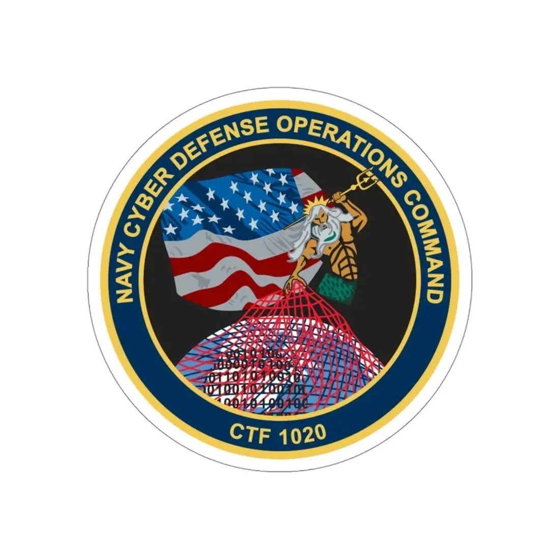 NCDOC CPOA CTF 1020 (U.S. Navy) STICKER Vinyl Die-Cut Decal 4 Inch - The Sticker Space