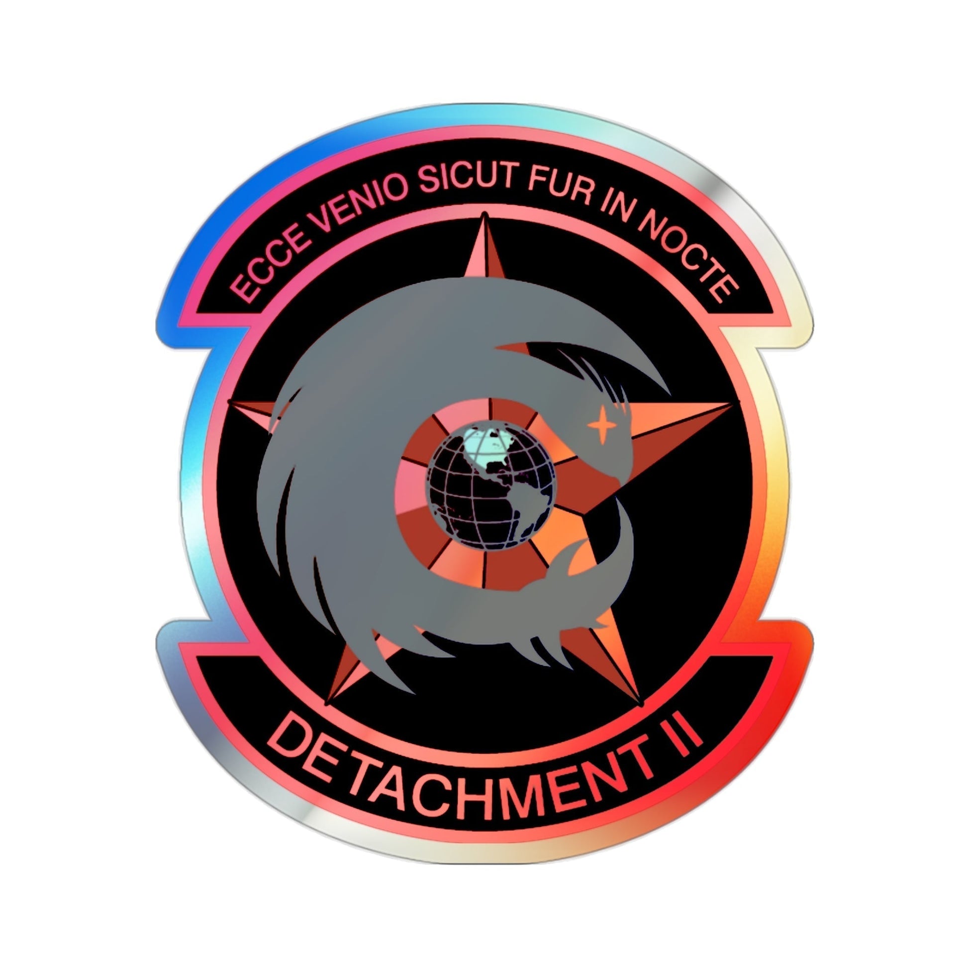 NCOIC Detachment 2 (U.S. Air Force) Holographic STICKER Die-Cut Vinyl Decal-2 Inch-The Sticker Space