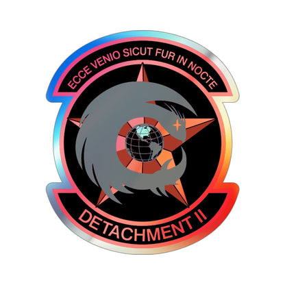 NCOIC Detachment 2 (U.S. Air Force) Holographic STICKER Die-Cut Vinyl Decal-5 Inch-The Sticker Space