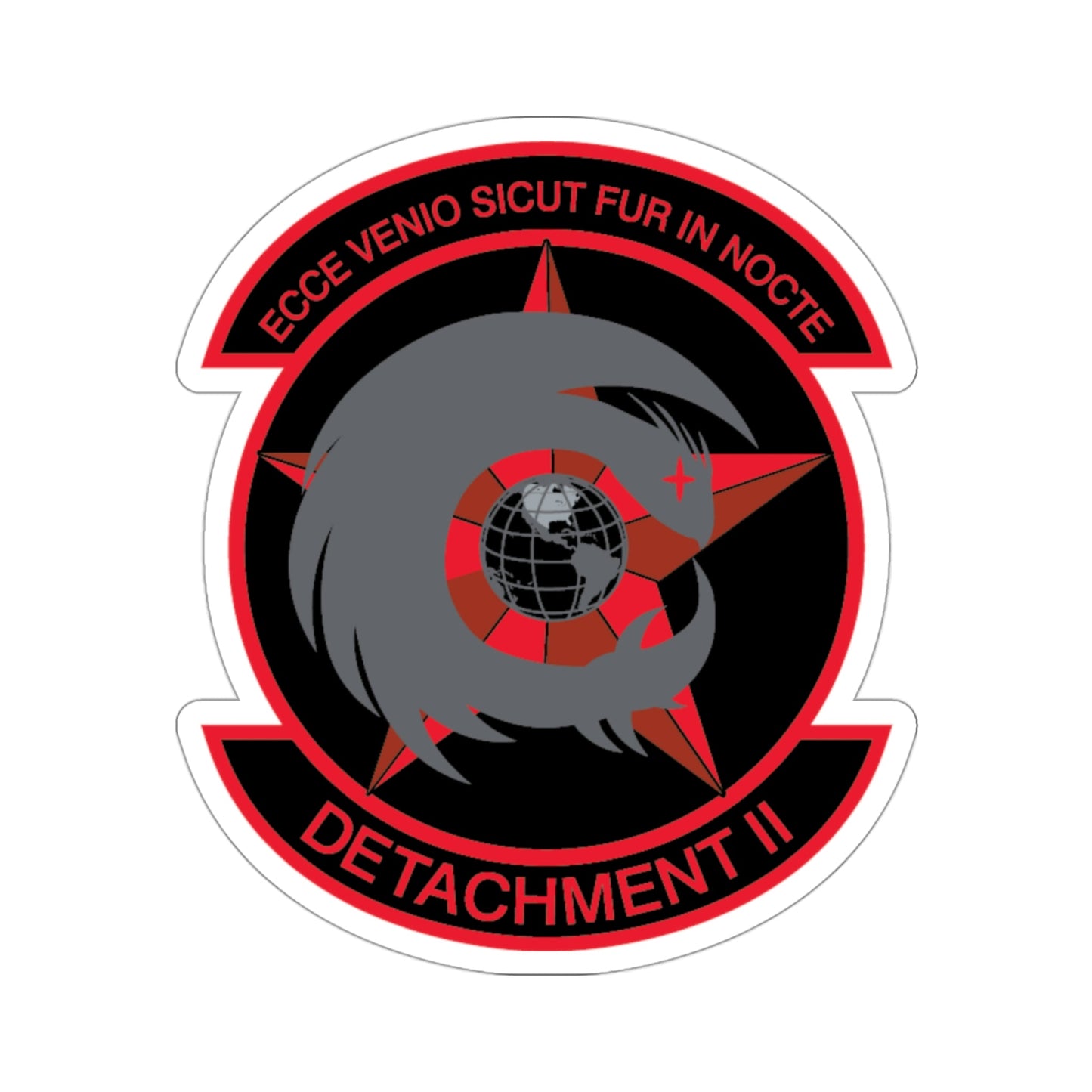 NCOIC Detachment 2 (U.S. Air Force) STICKER Vinyl Die-Cut Decal-3 Inch-The Sticker Space