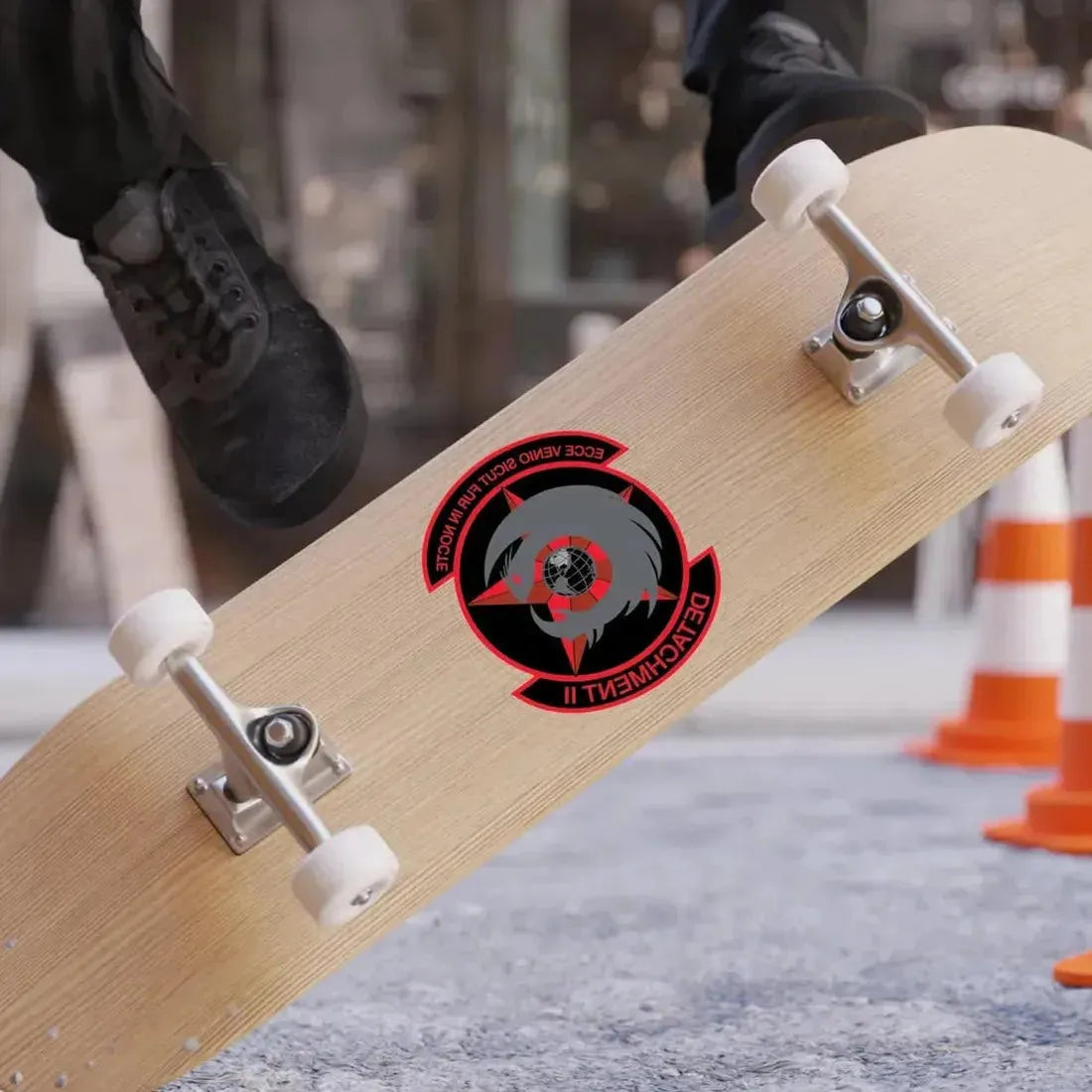 NCOIC Detachment 2 (U.S. Air Force) REVERSE PRINT Transparent Die-Cut STICKER - The Sticker Space