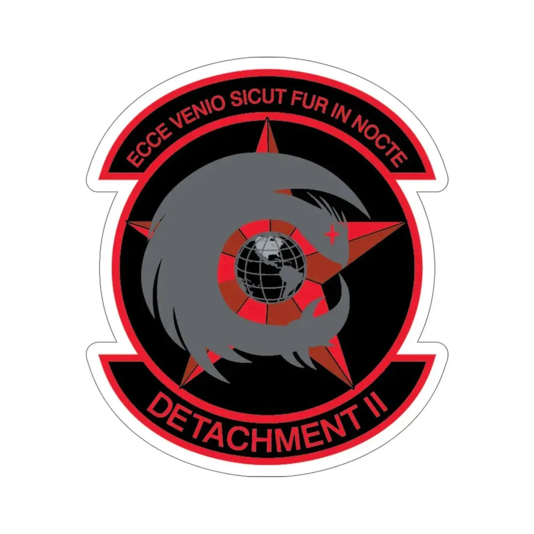 NCOIC Detachment 2 (U.S. Air Force) STICKER Vinyl Die-Cut Decal 6 Inch - The Sticker Space