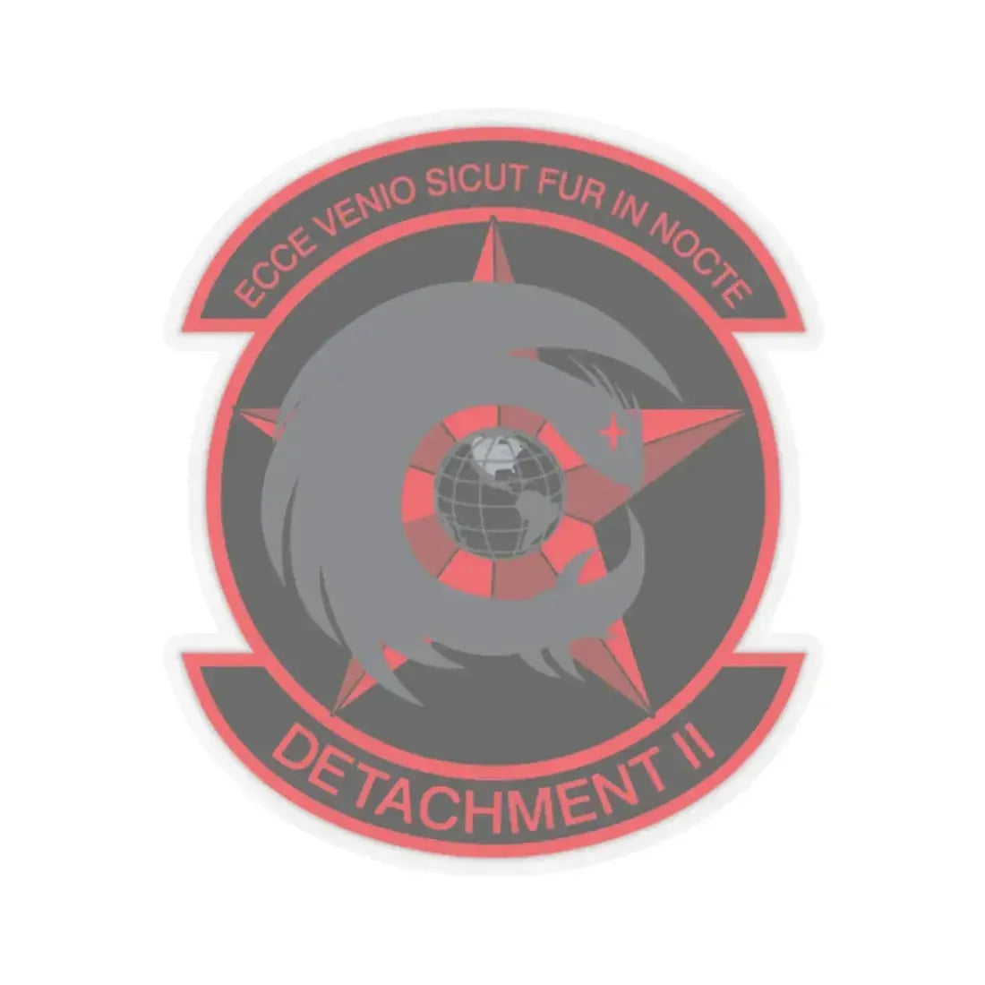 NCOIC Detachment 2 (U.S. Air Force) STICKER Vinyl Kiss-Cut Decal 2 Inch Transparent - The Sticker Space