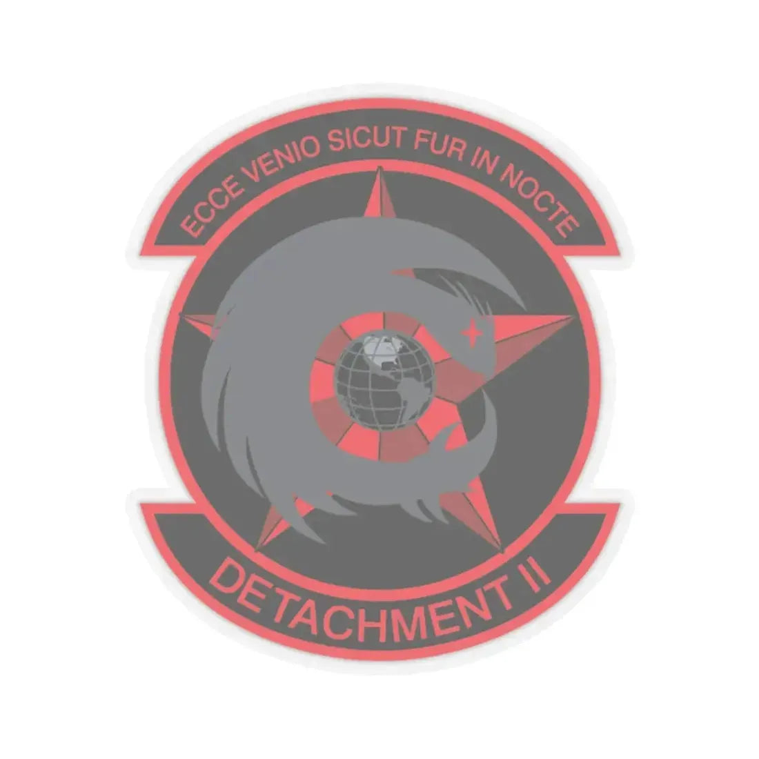 NCOIC Detachment 2 (U.S. Air Force) STICKER Vinyl Kiss-Cut Decal 3 Inch Transparent - The Sticker Space