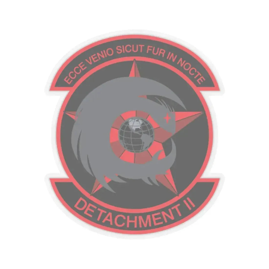 NCOIC Detachment 2 (U.S. Air Force) STICKER Vinyl Kiss-Cut Decal 6 Inch Transparent - The Sticker Space