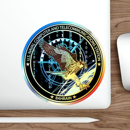 NCTS Bahrain (U.S. Navy) Holographic STICKER Die-Cut Vinyl Decal-The Sticker Space