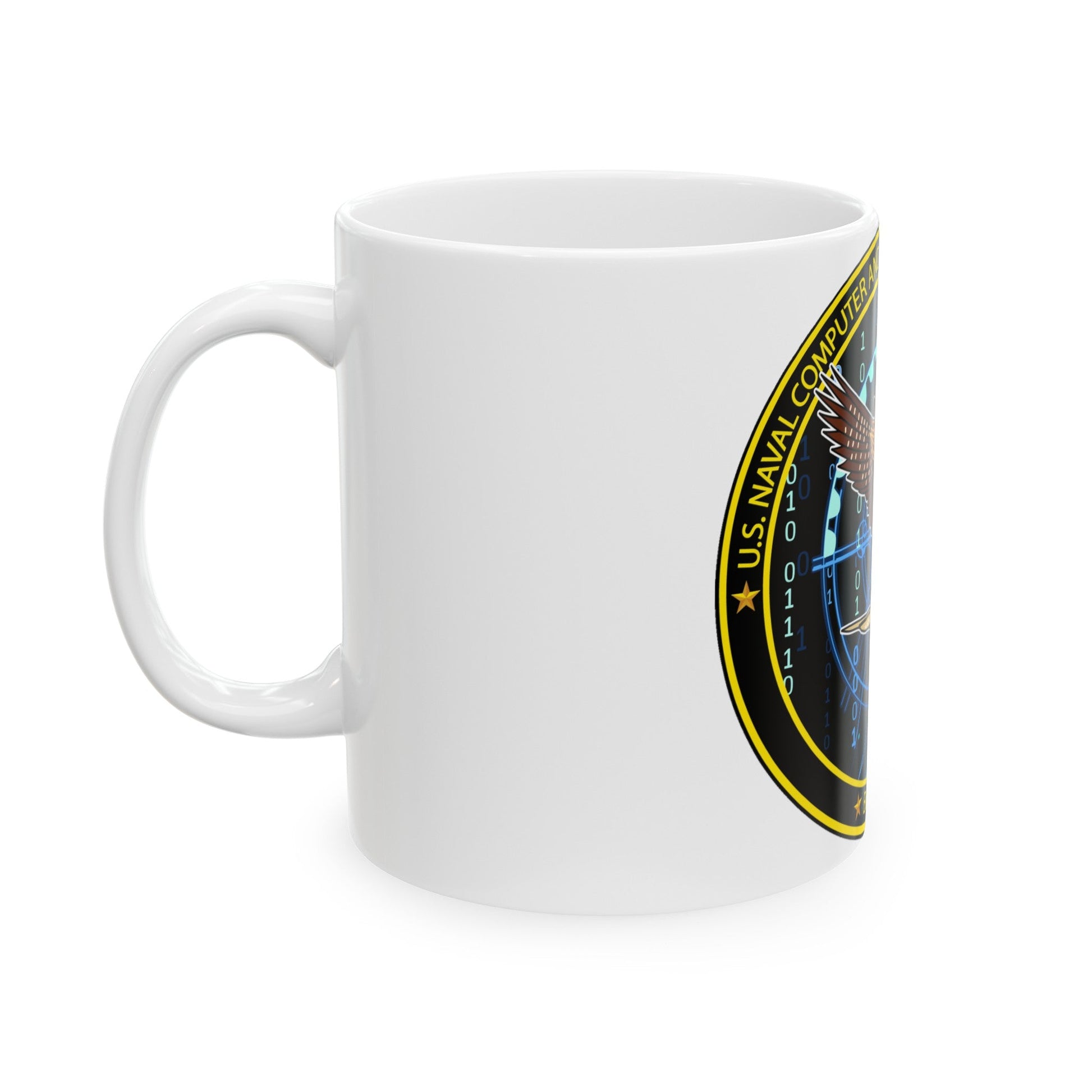 NCTS Bahrain (U.S. Navy) White Coffee Mug-The Sticker Space