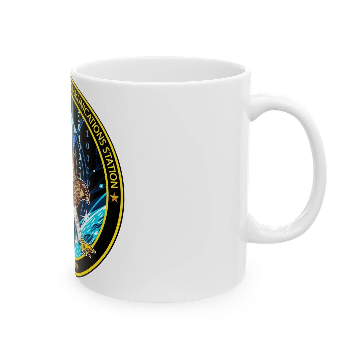 NCTS Bahrain (U.S. Navy) White Coffee Mug-The Sticker Space