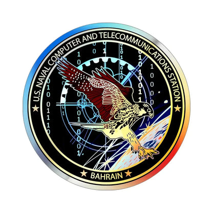 NCTS Bahrain (U.S. Navy) Holographic STICKER Die-Cut Vinyl Decal - The Sticker Space