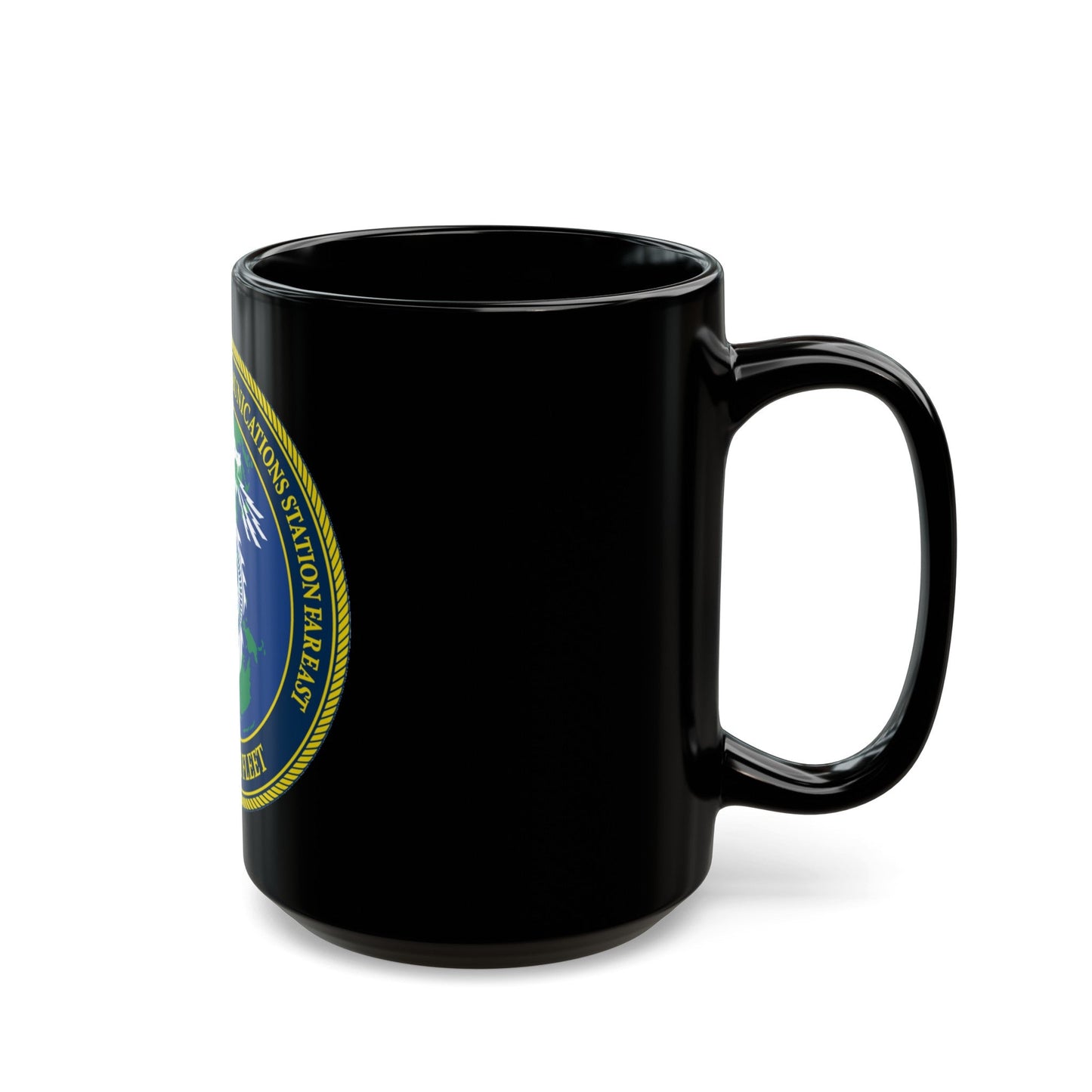 NCTS Far East (U.S. Navy) Black Coffee Mug-The Sticker Space