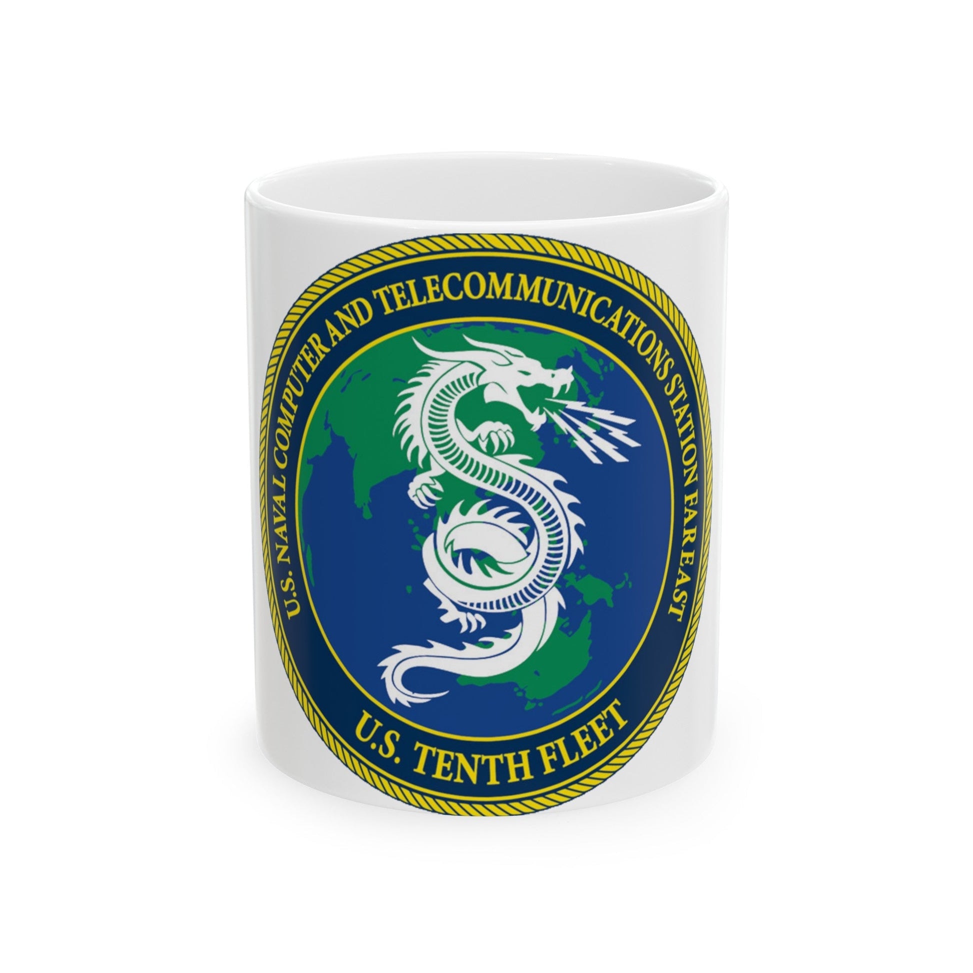 NCTS Far East (U.S. Navy) White Coffee Mug-11oz-The Sticker Space