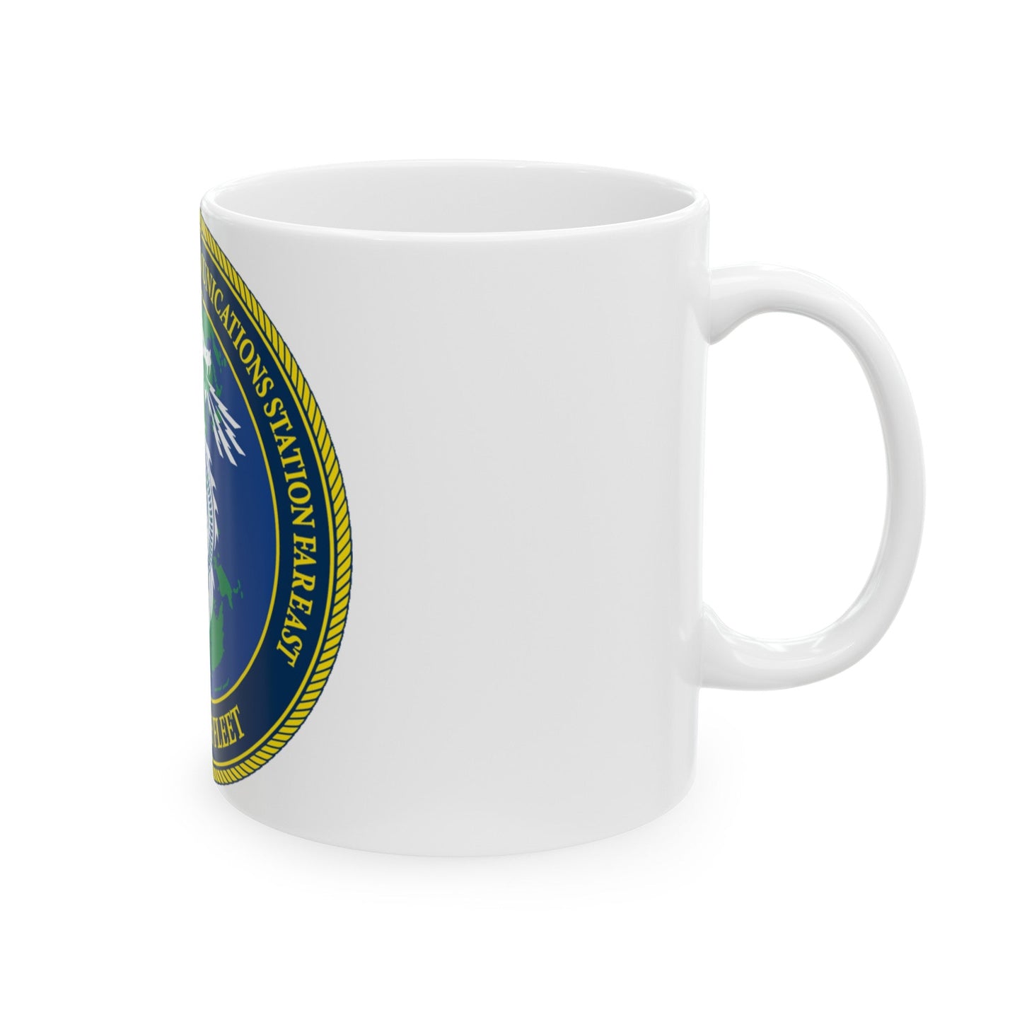 NCTS Far East (U.S. Navy) White Coffee Mug-The Sticker Space