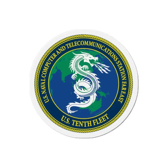 NCTS Far East (U.S. Navy) Refrigerator Magnet 2 Inch - The Sticker Space