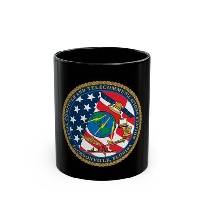 NCTS Jacksonville (U.S. Navy) Black Coffee Mug-11oz-The Sticker Space