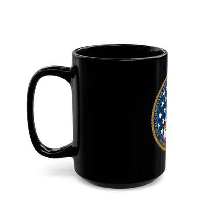 NCTS Jacksonville (U.S. Navy) Black Coffee Mug-The Sticker Space