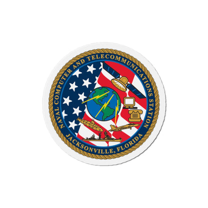 NCTS Jacksonville (U.S. Navy) Die-Cut Magnet-3" x 3"-The Sticker Space