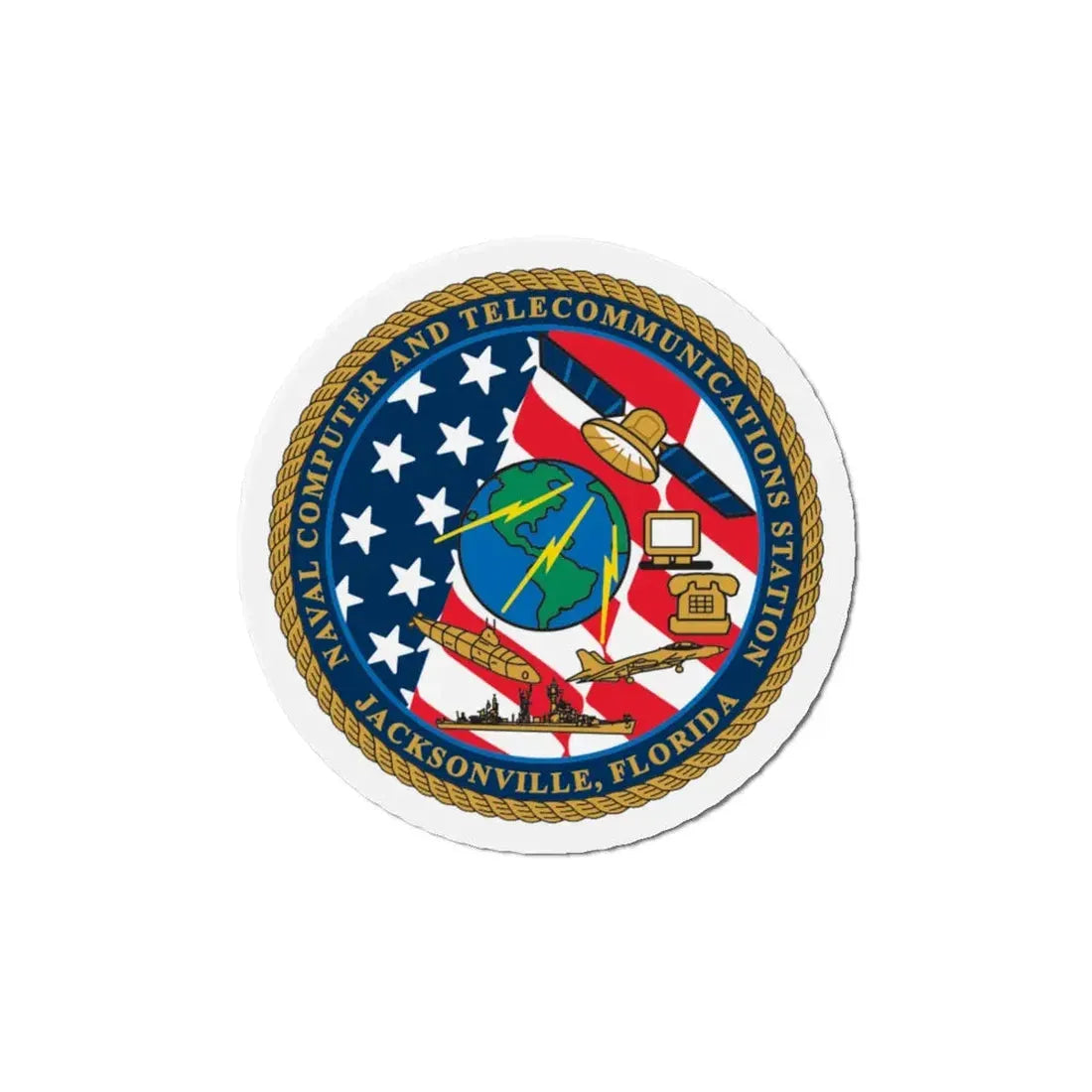 NCTS Jacksonville (U.S. Navy) Refrigerator Magnet - The Sticker Space