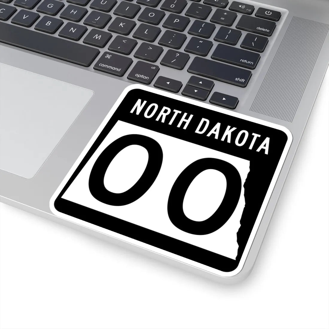 ND-00 template (North Dakota) (Road Sign) STICKER Vinyl Kiss-Cut Decal - The Sticker Space