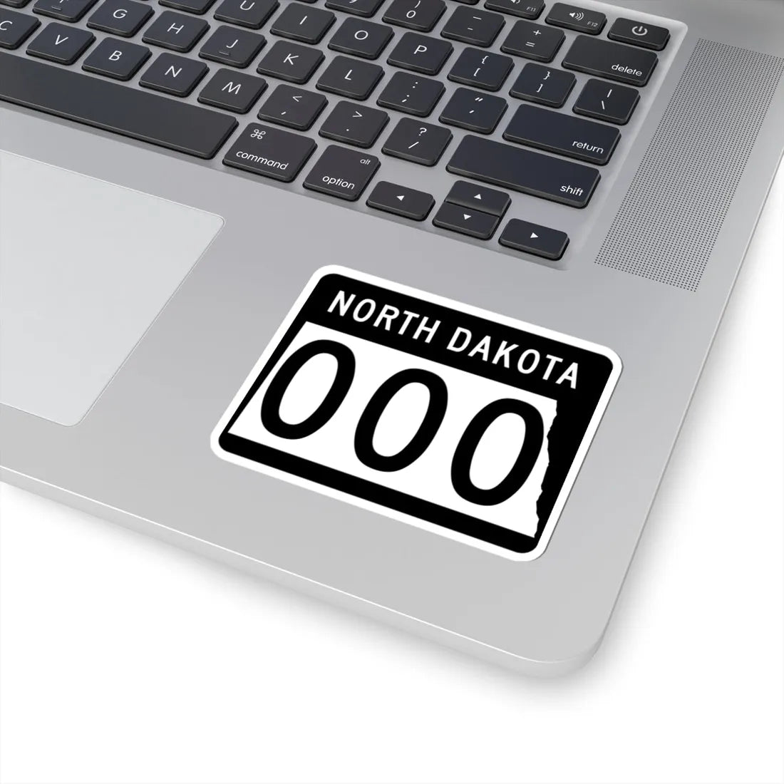 ND-000 template (North Dakota) (Road Sign) STICKER Vinyl Kiss-Cut Decal - The Sticker Space