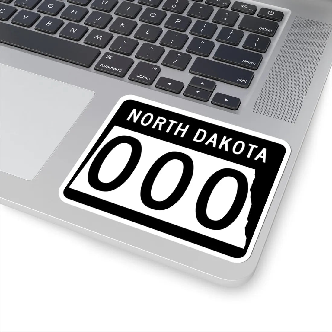 ND-000 template (North Dakota) (Road Sign) STICKER Vinyl Kiss-Cut Decal - The Sticker Space