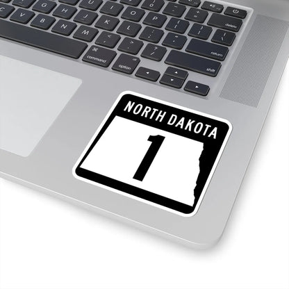 ND-1 2015 (North Dakota) (Road Sign) STICKER Vinyl Kiss-Cut Decal - The Sticker Space