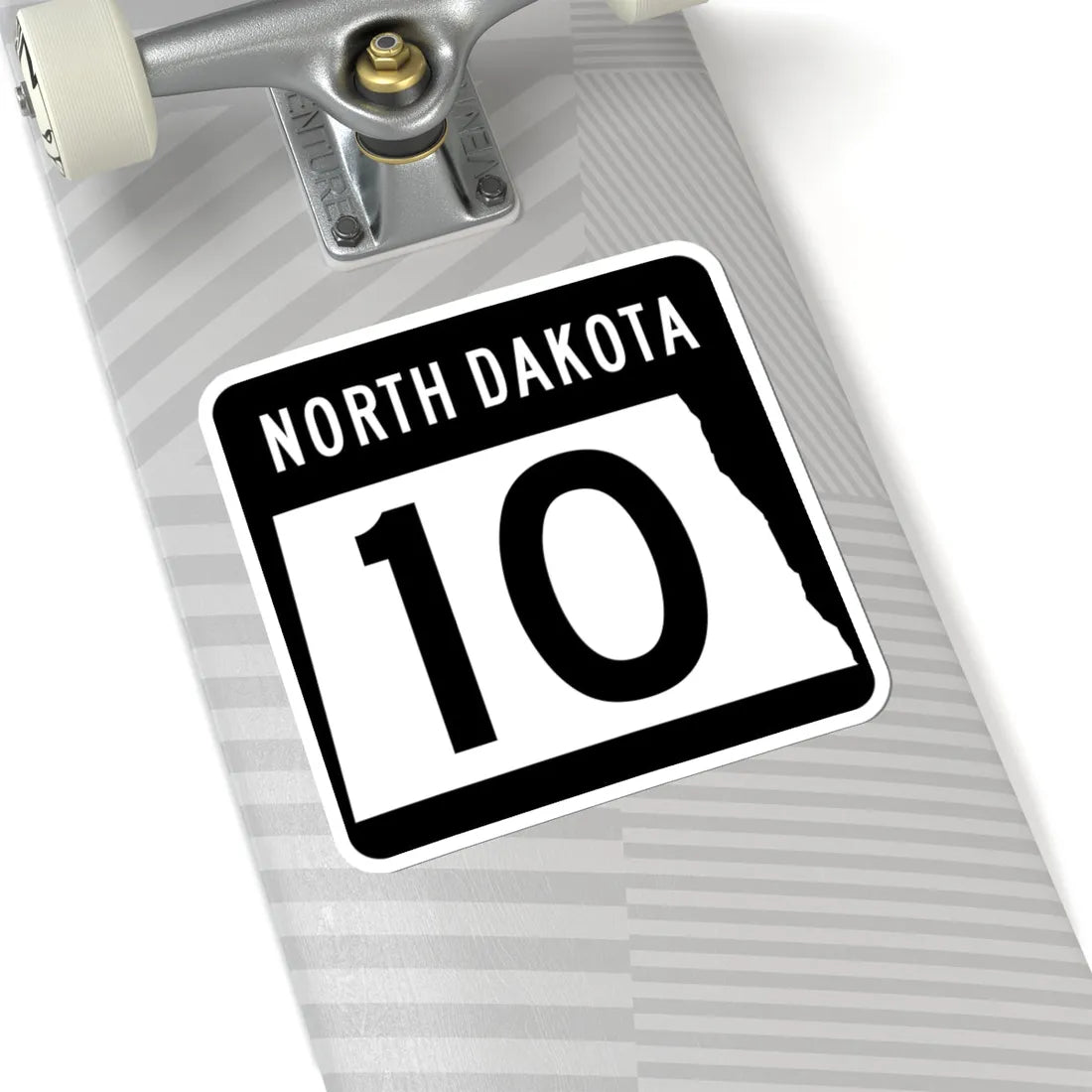 ND-10 2015 (North Dakota) (Road Sign) STICKER Vinyl Kiss-Cut Decal - The Sticker Space