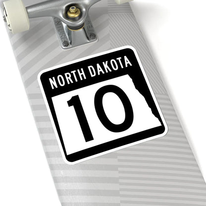 ND-10 2015 (North Dakota) (Road Sign) STICKER Vinyl Kiss-Cut Decal - The Sticker Space