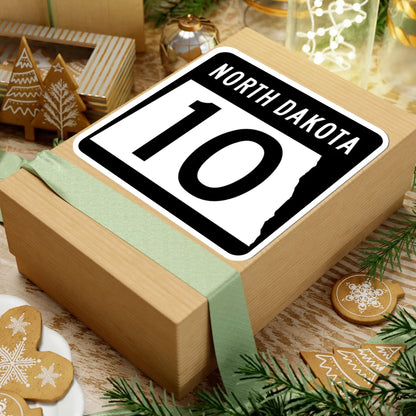 ND-10 2015 (North Dakota) (Road Sign) STICKER Vinyl Kiss-Cut Decal - The Sticker Space