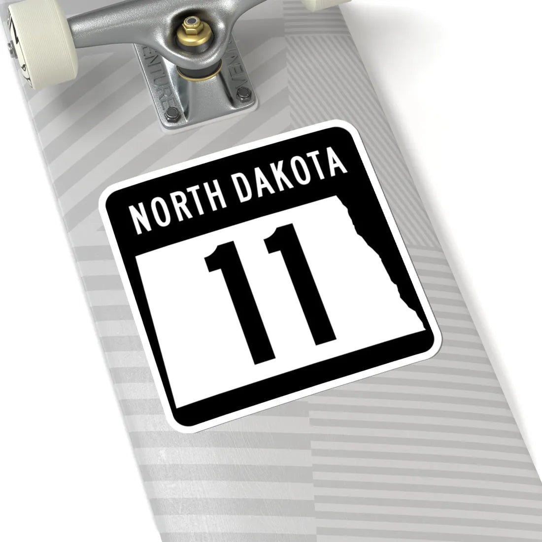 ND-11 2015 (North Dakota) (Road Sign) STICKER Vinyl Kiss-Cut Decal - The Sticker Space