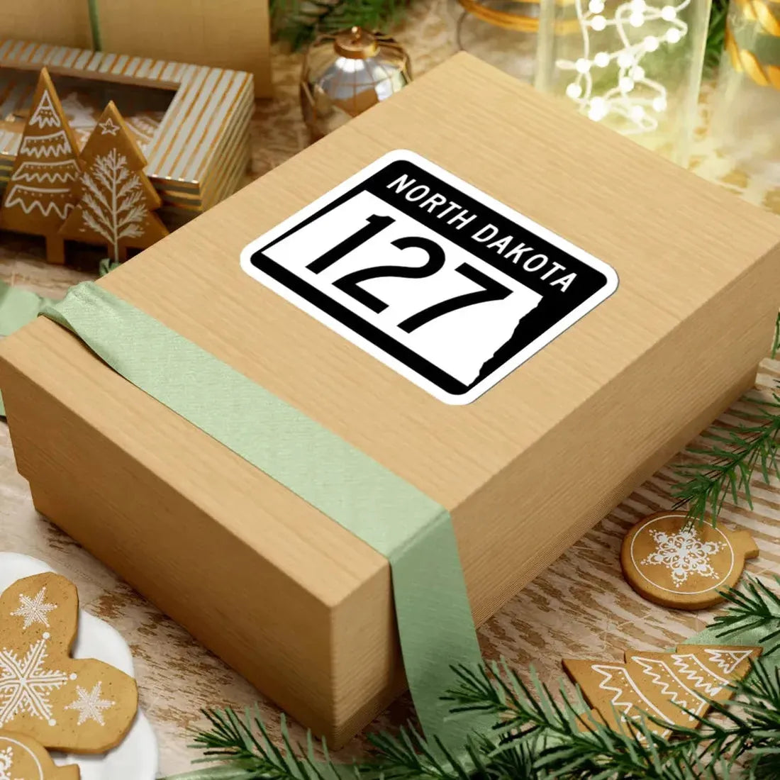 ND-127 2015 (North Dakota) (Road Sign) STICKER Vinyl Kiss-Cut Decal - The Sticker Space