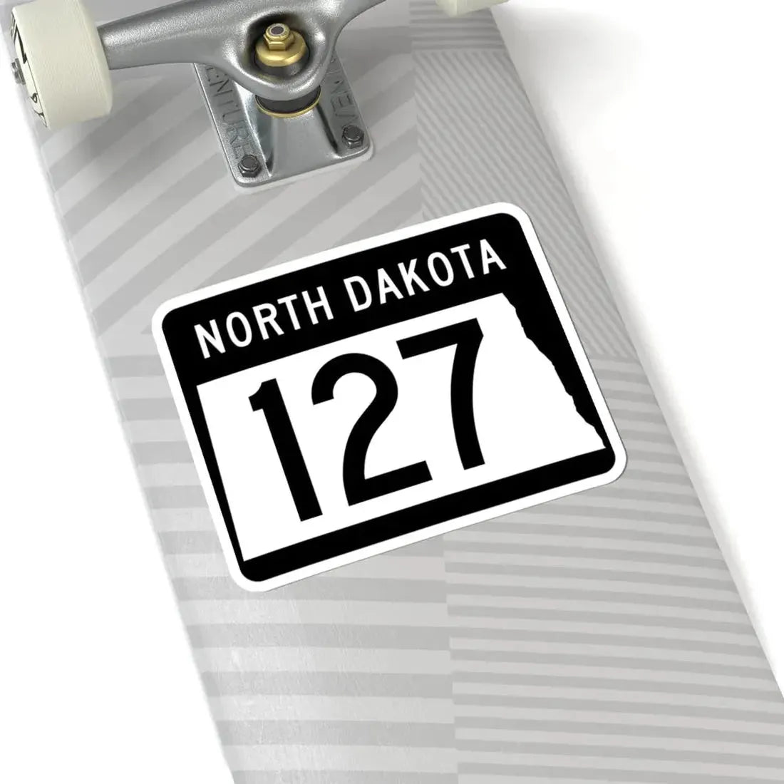 ND-127 2015 (North Dakota) (Road Sign) STICKER Vinyl Kiss-Cut Decal - The Sticker Space