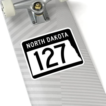 ND-127 2015 (North Dakota) (Road Sign) STICKER Vinyl Kiss-Cut Decal - The Sticker Space
