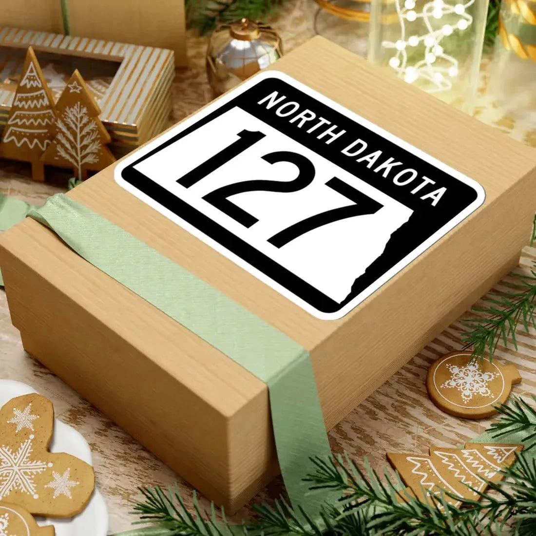 ND-127 2015 (North Dakota) (Road Sign) STICKER Vinyl Kiss-Cut Decal - The Sticker Space