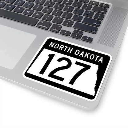 ND-127 2015 (North Dakota) (Road Sign) STICKER Vinyl Kiss-Cut Decal - The Sticker Space