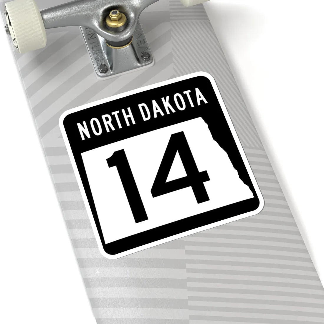 ND-14 2015 (North Dakota) (Road Sign) STICKER Vinyl Kiss-Cut Decal - The Sticker Space