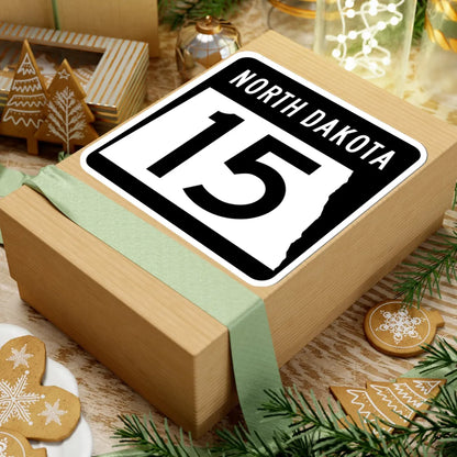 ND-15 2015 (North Dakota) (Road Sign) STICKER Vinyl Kiss-Cut Decal - The Sticker Space